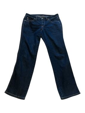JAG JEANS Women's Dark Indigo Flare Jeans Size 12 Mid Rise Straight Leg